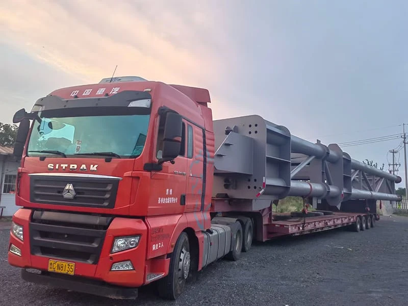 Record-Breaking Steel Erection: 40-Ton Lattice Columns Complete for Marine Workshop Project​